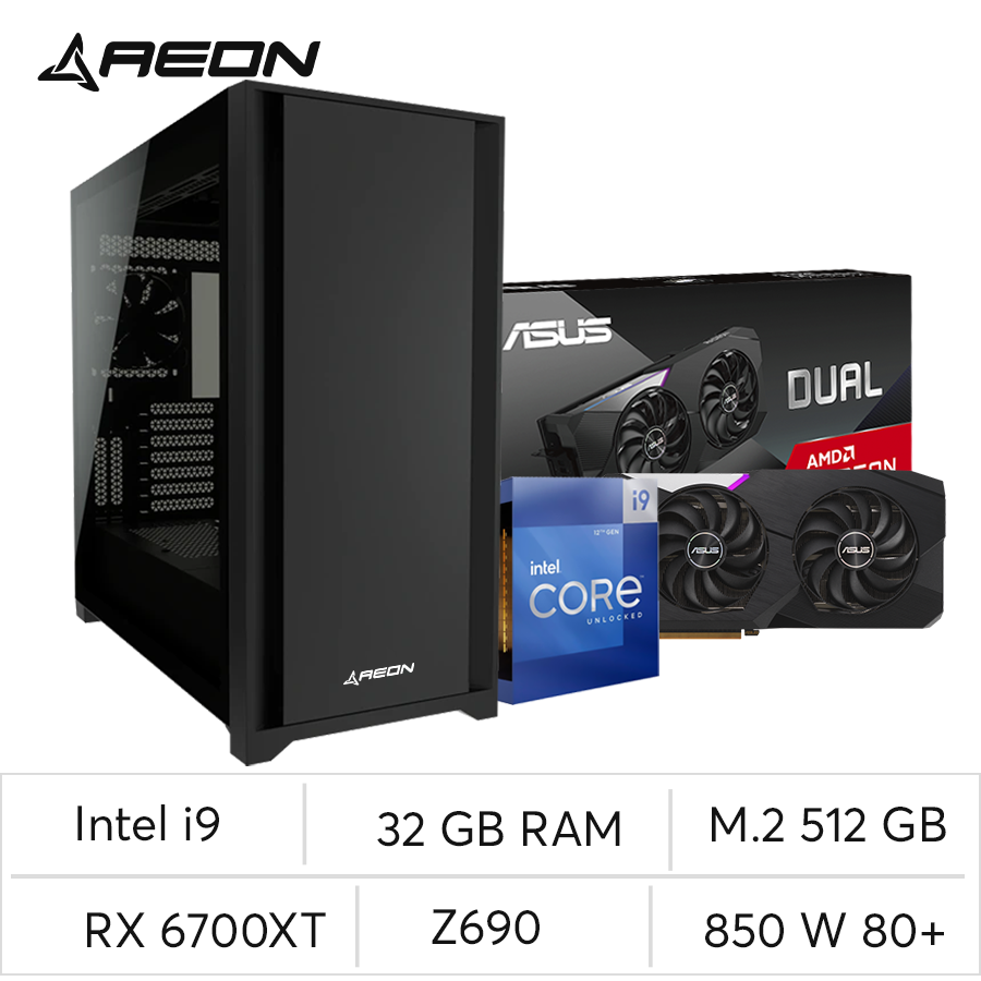PC Aeon i9 RX 6700XT 12GB OC