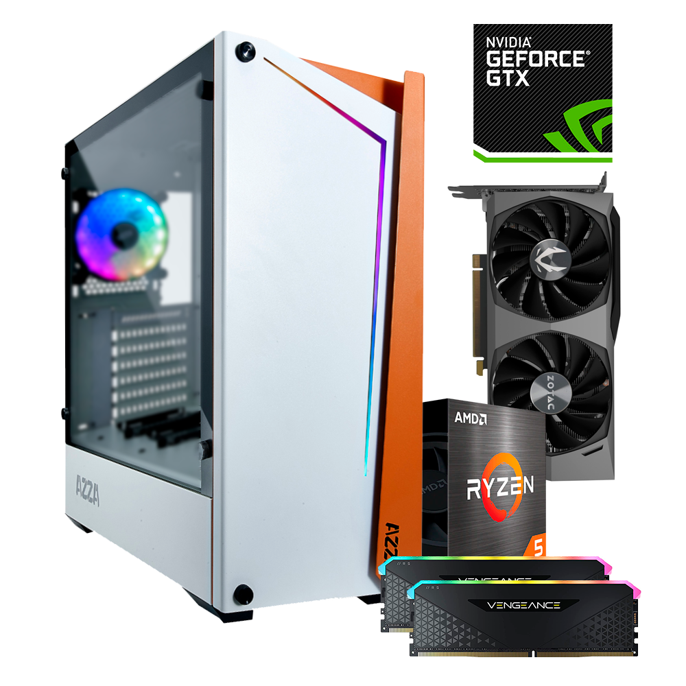 PC APOLO X Ryzen 5500, GTX 1660 6GB Super, 16GB DDR4, SSD 512GB.