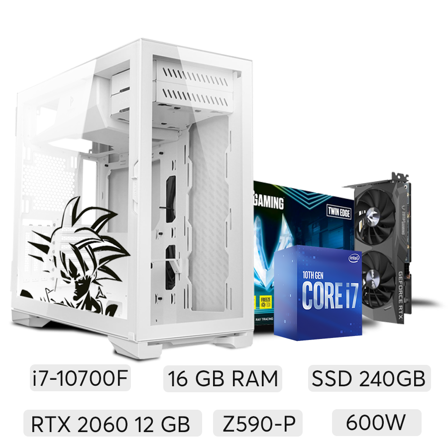 PC BDZ White - Intel Core i7 10th, RTX 2060