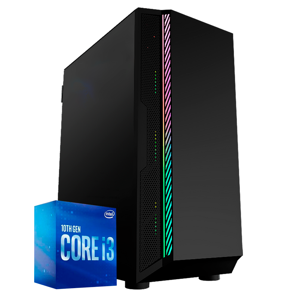 PC Intel Now - i3-10100, GTX 1650 4GB, DDR4 16GB, SSD 250GB, 550W