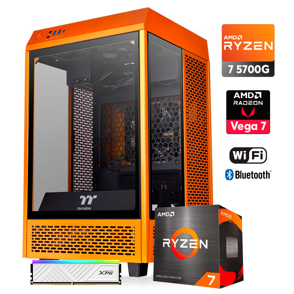 Pc Mini ZEN - Ryzen 7 5700G, Vega 7, DDR4 16GB, M.2 512GB, 600W 80+ Gold , Win11 SM