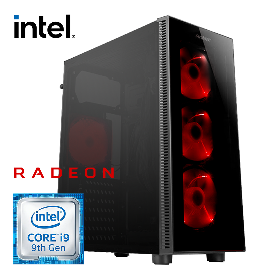 PC NX GAMING Radeon i9 9900, 16GB DDR4, SSD 480GB, RX 6600 8GB, 700W 80+ RGB