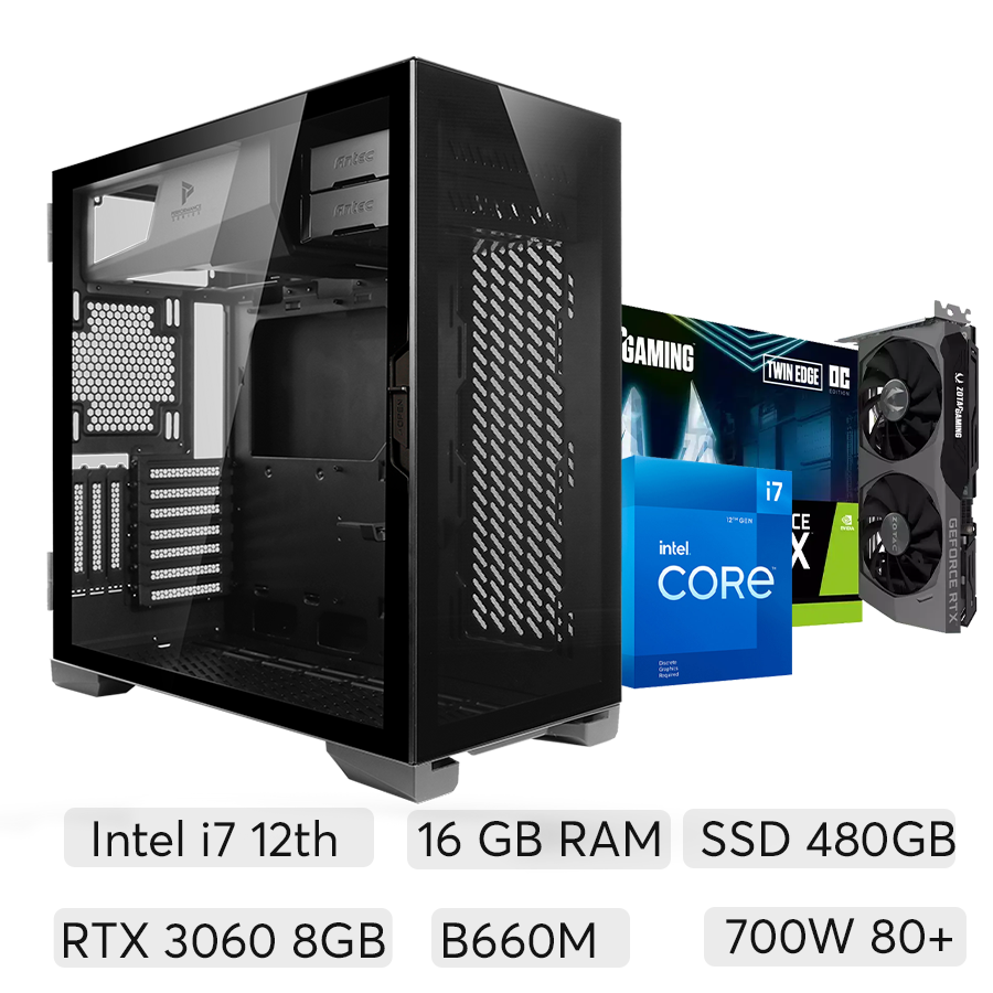 Pc P120 Black i7 12th RTX 3060 12GB