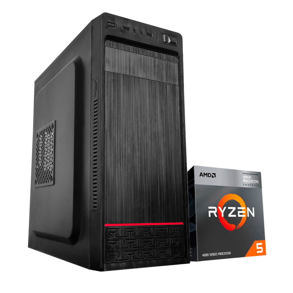 PC Standard AMD Ryzen 5 4600G, SSD 120GB, 16GB DDR4, 500W, A520M