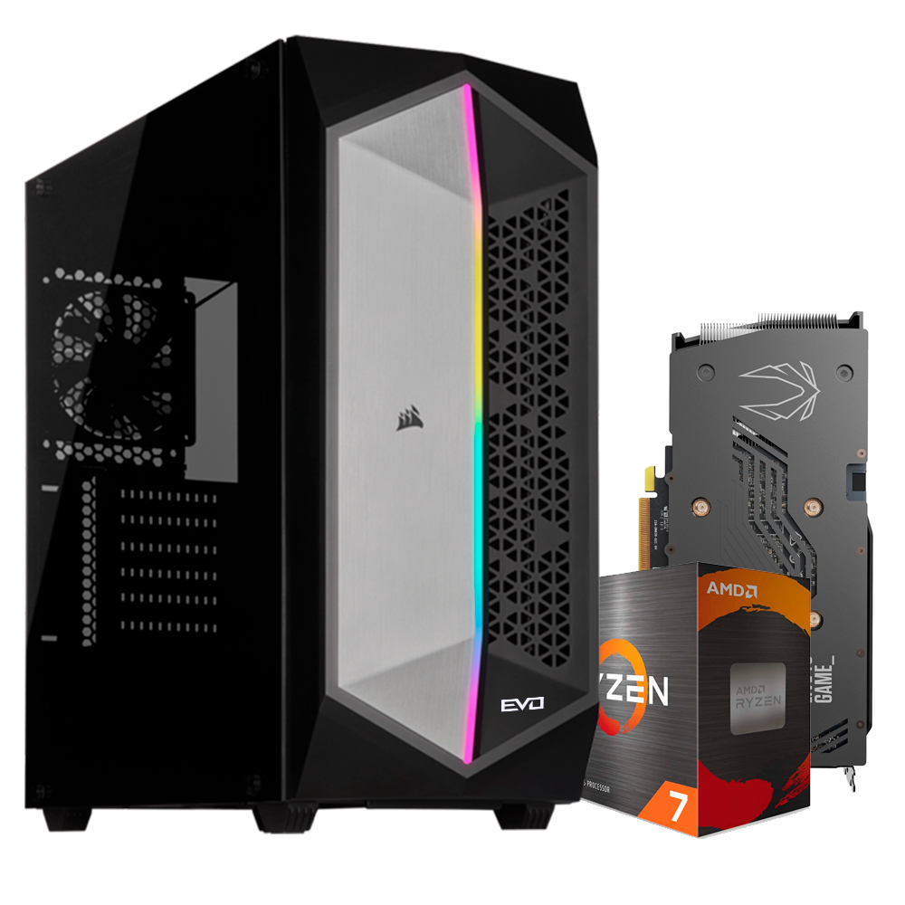 PC Zen T - Ryzen 7 5800X, 16GB DDR4, M.2 250GB, RTX 3060 8GB, 550W