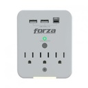 Protector de Voltaje Forza  1875W/490 Joules, 3 Tomas (2 USB-A + 1 USB Tipo C)FWT-331USBC