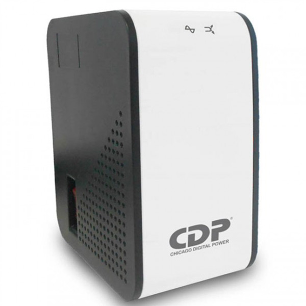 Regulador automático de Voltaje R2C AVR 1000VA 8 salidas Blanco