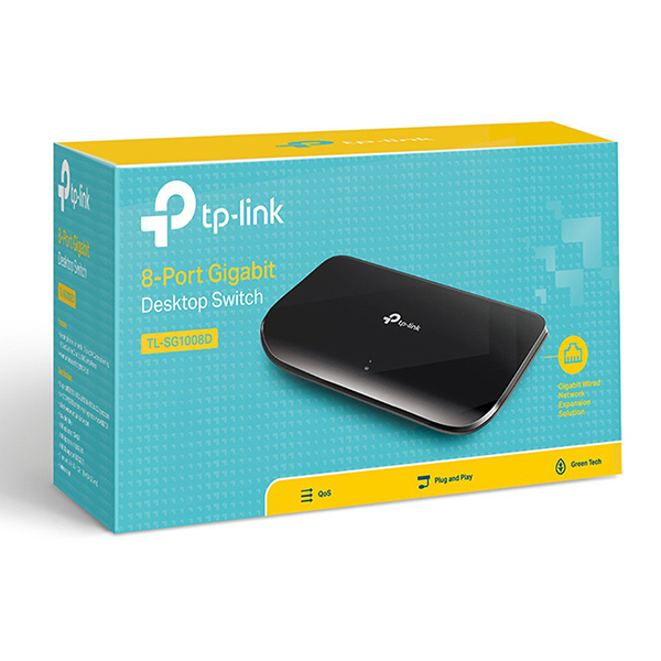 Switch Gigabit TP-Link 8 Puertos 10-100-1000 TL-SG1008D