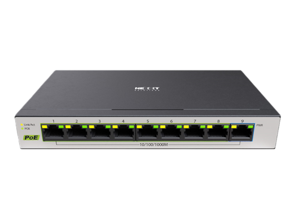 Switch Nexxt Vertex V900P 9 Port PoE+ Giga 60W, NSW-V900P