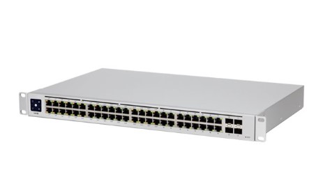 Switch, Ubiquiti UniFi - Conmutador - Gestionado - 48 x 10/100/1000 (32 PoE+) + 4 x Gigabit SFP, USW-48-POE