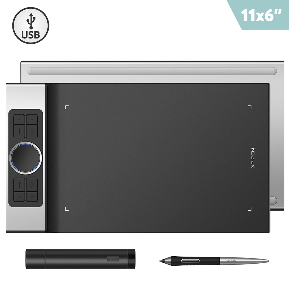 Tableta de dibujo XP PEN Deco PRO Medium 11 x 6", USB - OPENBOX