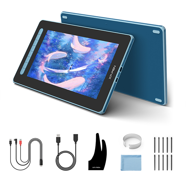 Tableta Gráfica  XP PEN Artist 12 2DA GENERACION USB-C  Windows, Mac OS X, Chrome OS y Linux. - M-AZUL