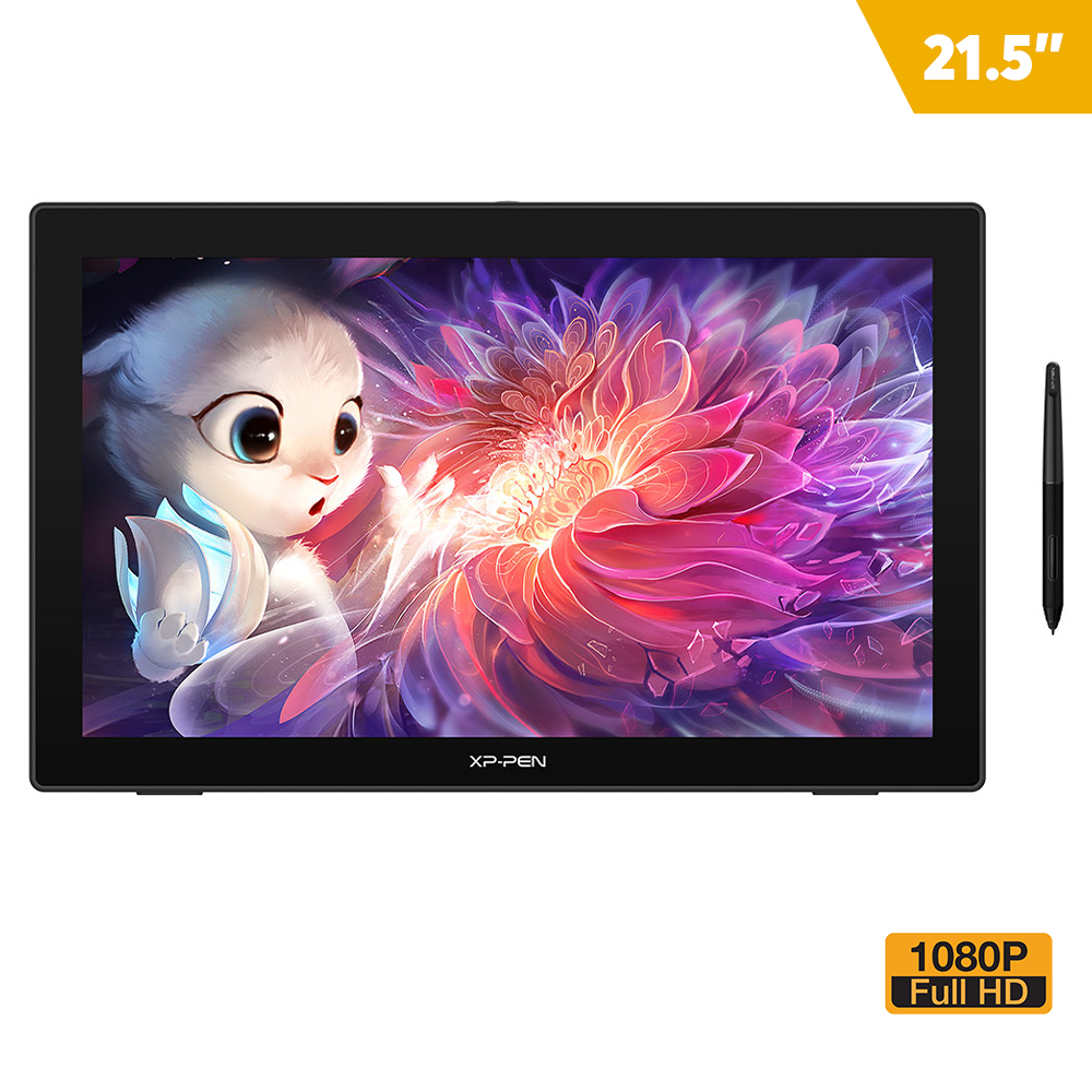 Tableta Gráfica Xp Pen Artist Pro 2da Generación 21,5 pulgadas 1080P sRGB 800:11 USB-C, 1 HDMI, 1 adaptador jack, 1 toma de auriculares Windows Mac OS X®