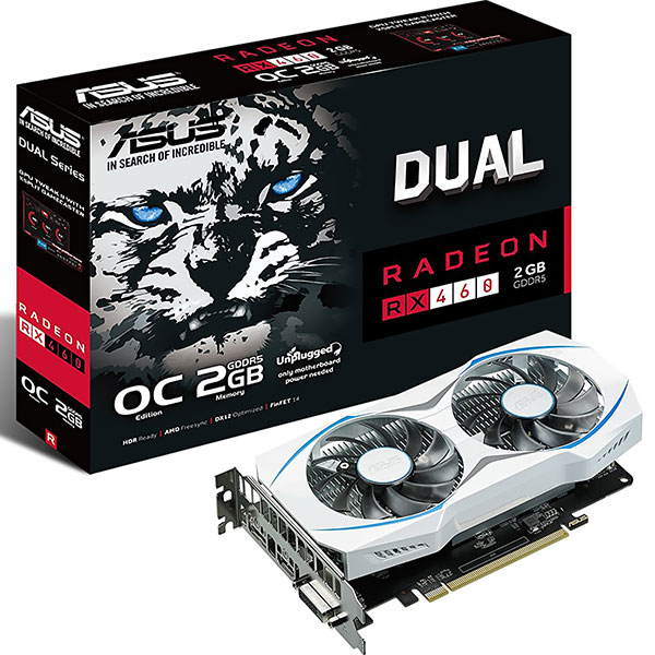 Tarejeta de Video RX-460 2GB OC Edition AMD