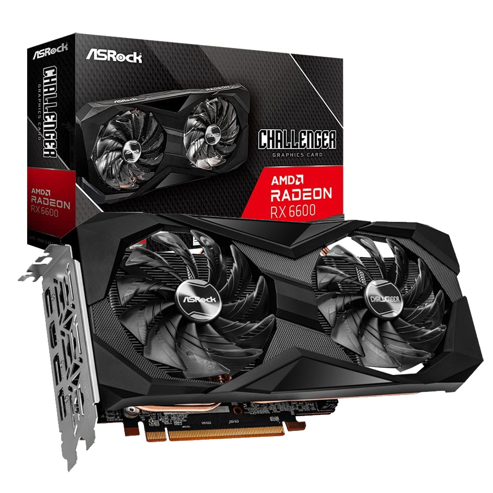 Tarjeta de video Asrock RX6600 Challenger 8GB GDDR6 90-GA2RZZ-00UANH