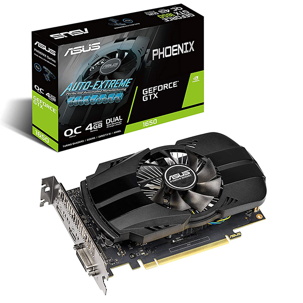 Tarjeta de Video ASUS Phoenix GTX 1650 4GB GDDR5 VI/DP/HDMI PH-GTX1650-04G