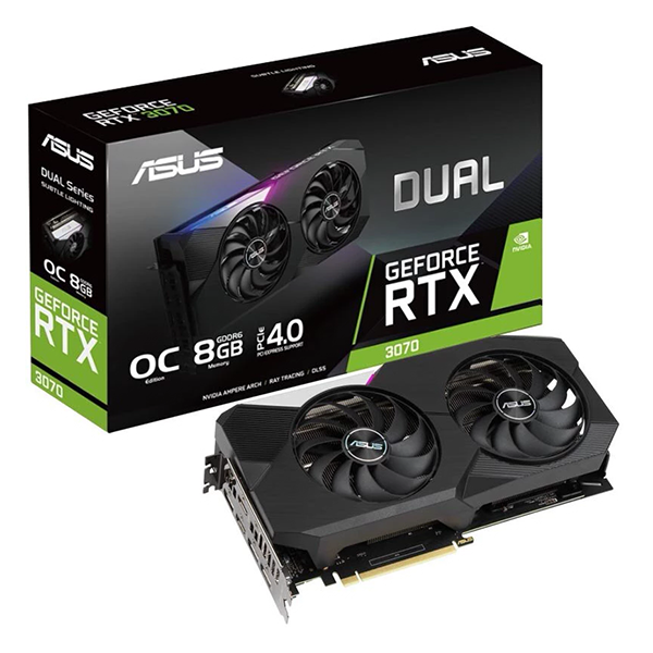 Tarjeta de video Asus RTX 3070 DUAL OC 8GB GDDR6 DUAL-RTX3070-O8G