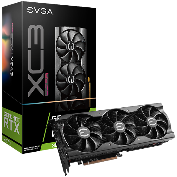Tarjeta de Video EVGA GeForce RTX 3070 XC3 ULTRA GAMING, 08G-P5-3755-KR, 8GB GDDR6, iCX3 Cooling, ARGB LED, Metal Backplate