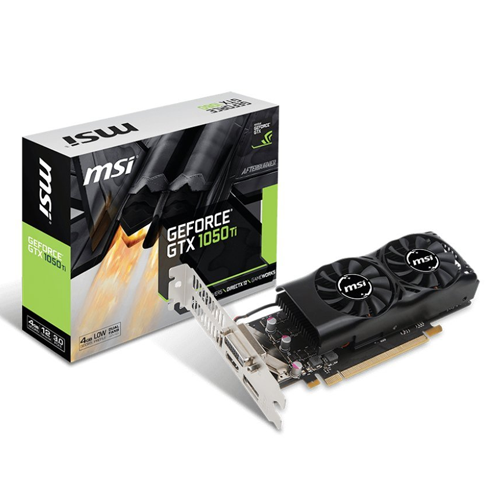 Tarjeta de Vídeo GeForce NVidia GTX 1050 TI 4GB Dual Fans Mini MSI