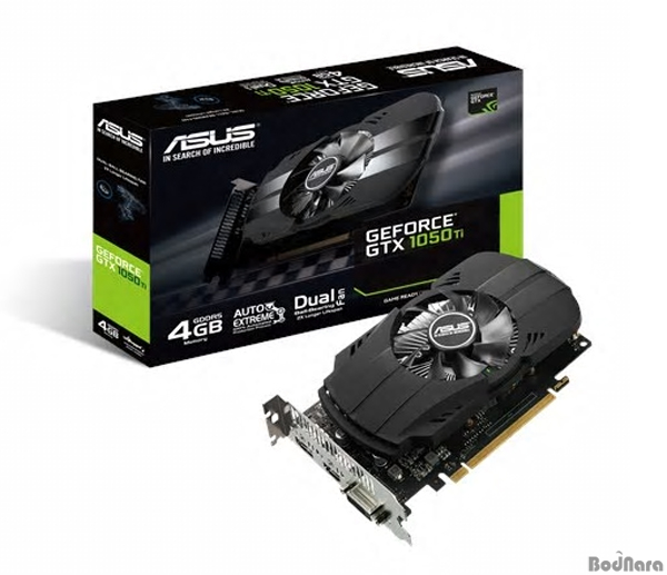 Tarjeta de Video GTX 1050Ti Phoenix 4G-GDDR5 128Bit DVI/HDMI/DP/