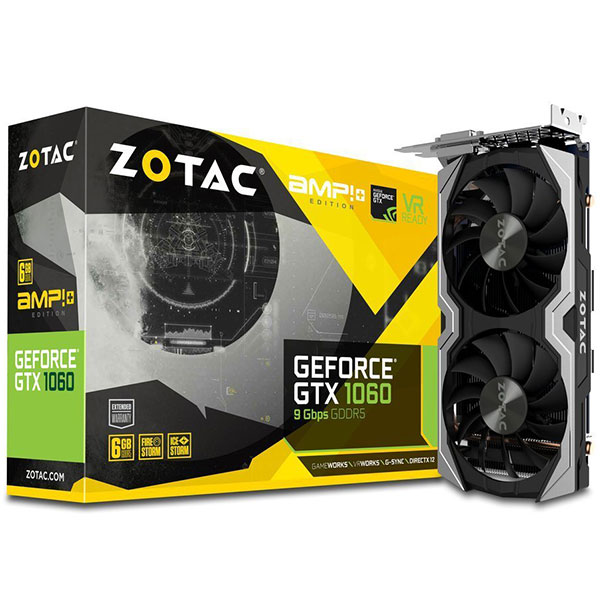 Tarjeta de Video GTX 1060 AMP! Edition + 6GB GDDR5 Zotac