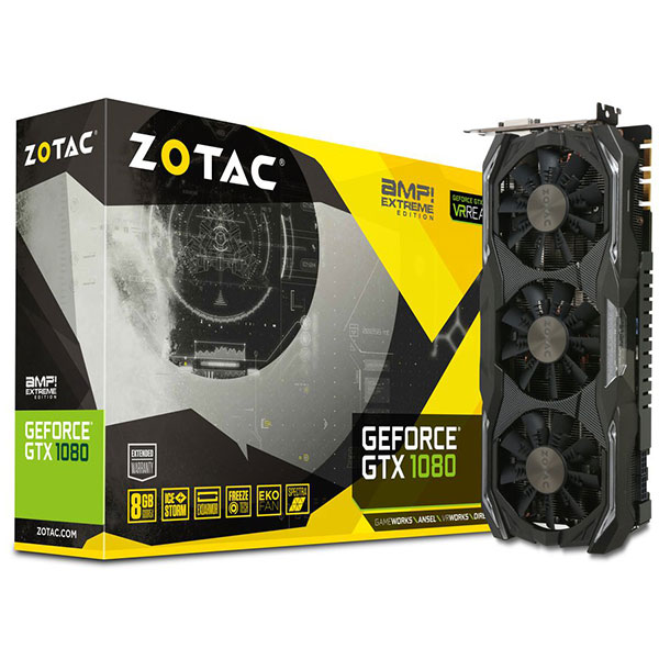 Tarjeta de video GTX 1080 8GB AMP! Extreme Edition Zotac