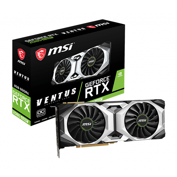 Tarjeta de video MSI RTX 2080 SUPER V80C Ventus OC 8GB GDDR6