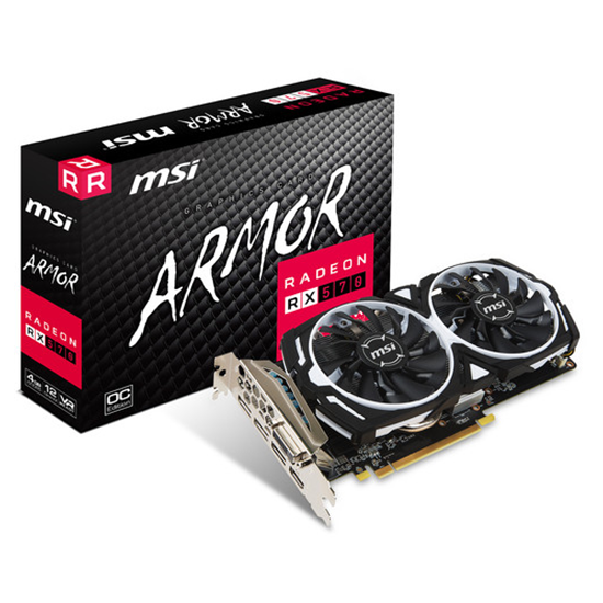 Tarjeta de Video Radeon ARMOR RX 570 OC 4GB MSI