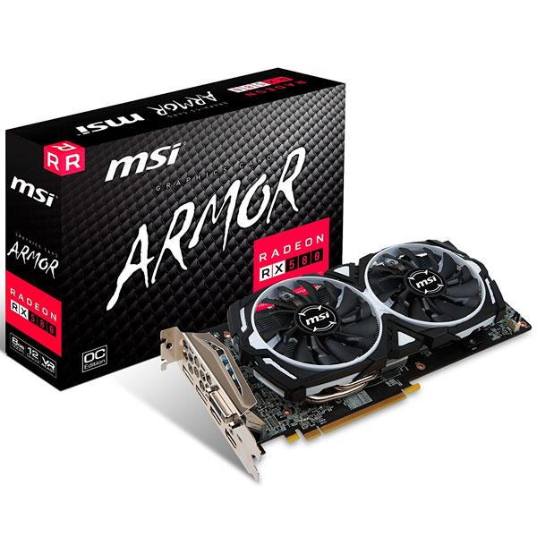 Tarjeta de Video Radeon RX-580 ARMOR 8GB OC DDR5 MSI