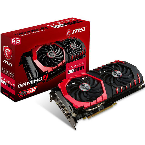 Tarjeta de Video Radeon RX-580 GAMING X 4GB DDR5 MSI