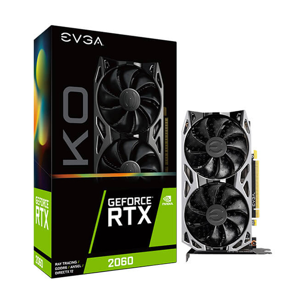 Tarjeta de Video RTX 2060 EVGA 6GB KO ULTRA GAMING 06G-P4-2066-KR