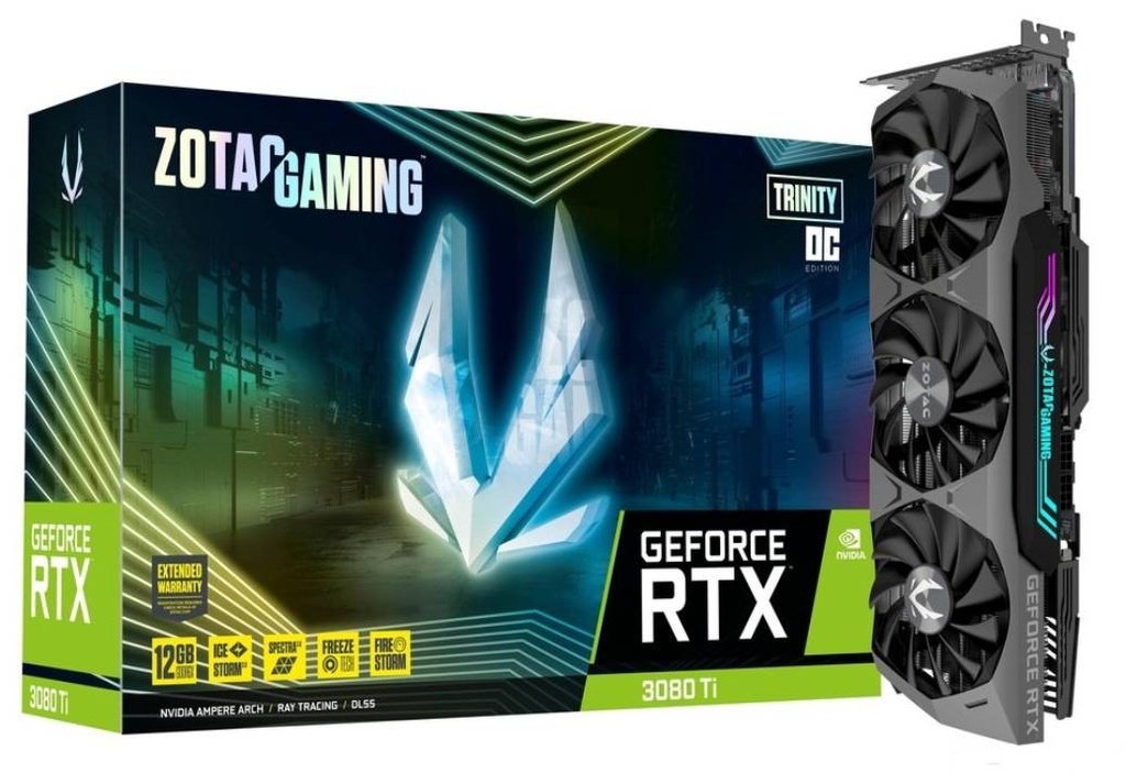 Tarjeta de Video Zotac Geforce RTX 3080 Ti Trinity OC 12GB GDDRL6X ZT-A30810J-10P