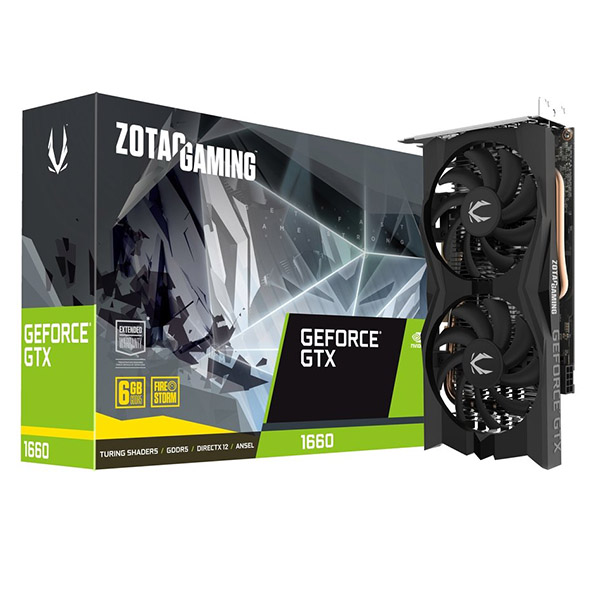 Tarjeta de video Zotac GTX 1660 6GB Twin Fan GDDR5 ZT-T16600K-10M
