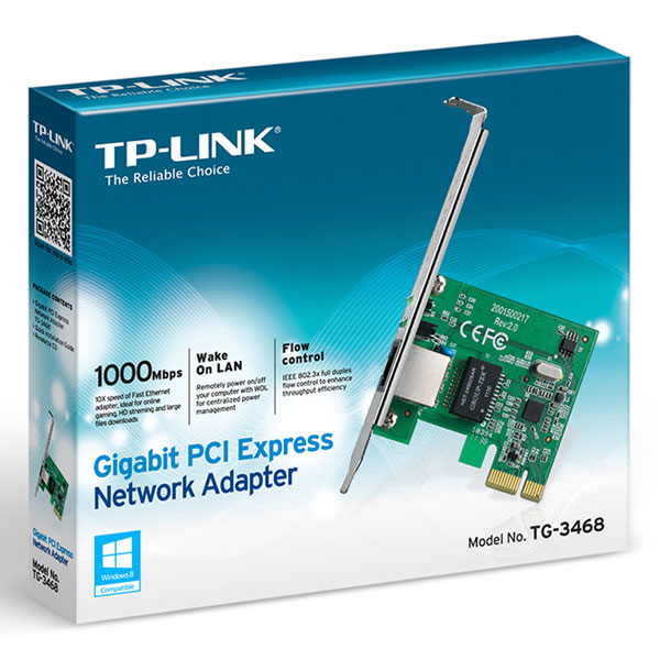 Tarjeta PCI Expres TG-3468 Gigabit LAN 10/100/1000Mbps TP-Link