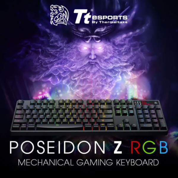 Teclado Gaming Poseidon Z RGB Mecánico Cherry Brown Tt eSPORT