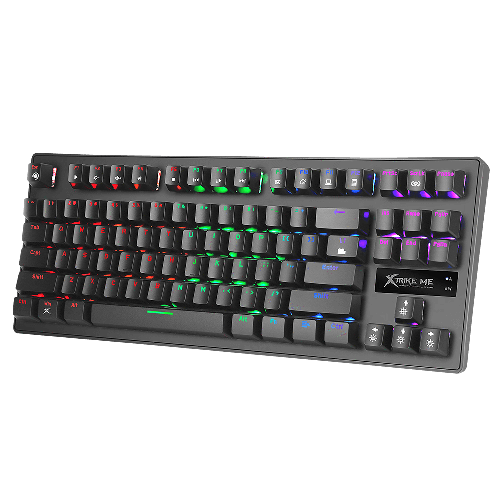 Teclado Mecánico Xtrike Me GK-979 Switch Azul, Rainbow Backlight - OUTLET