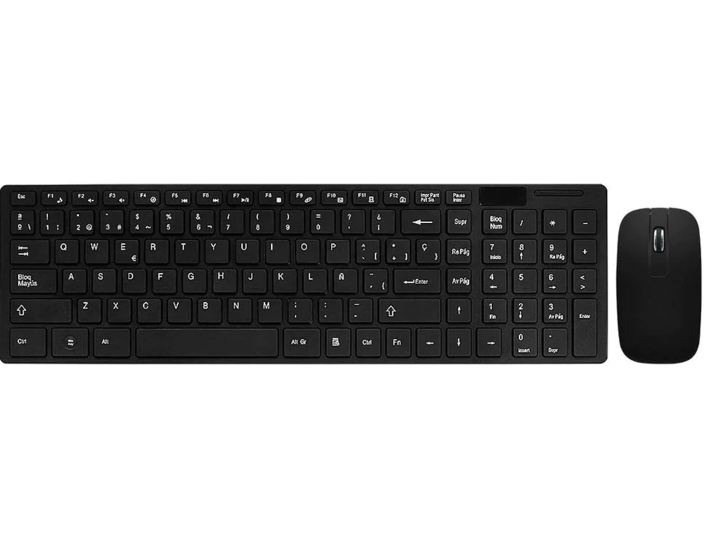 TECLADO Y MOUSE COMBO SPANISH WIRELESS KEYBOARD & MOUSE ARG-KB-7436