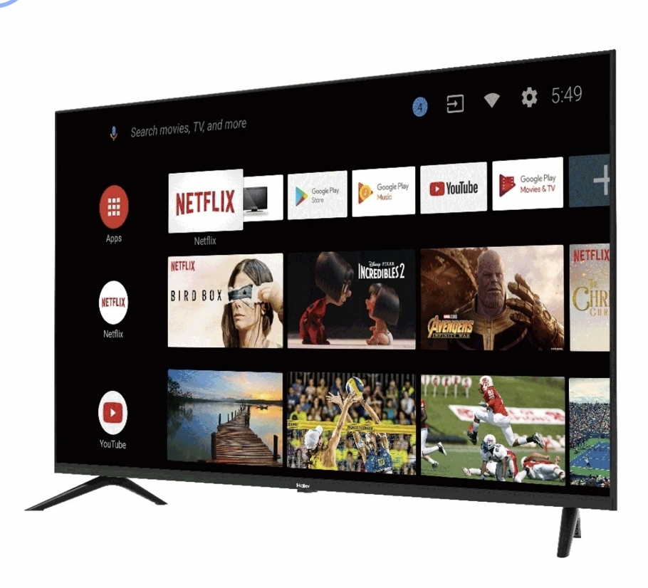 Televisor Haier 43in TV Serie K6 1920x1080 3HDMI  2USB H43K6FG