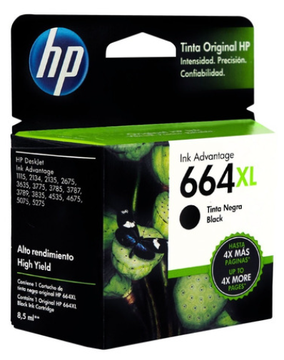 Tinta HP Black 664XL, F6V31AL