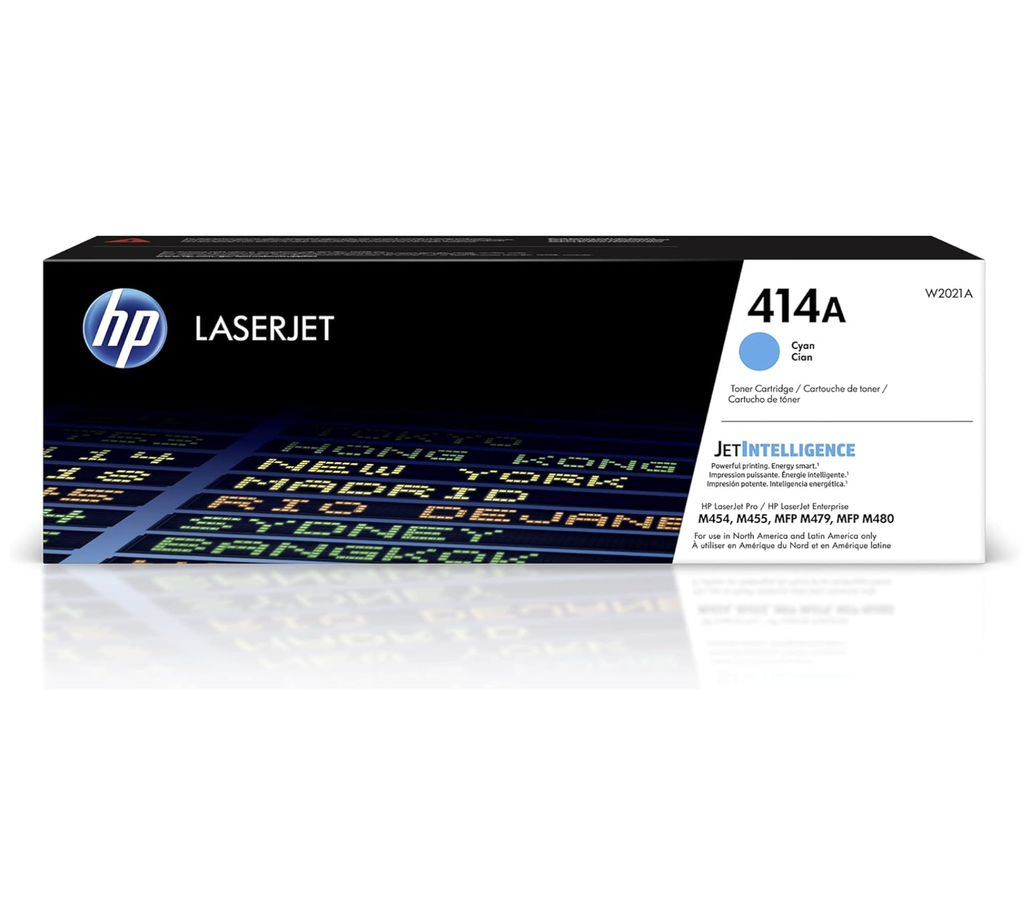 Toner HP 414A Cyan LaserJet Toner Cartridge W2021A