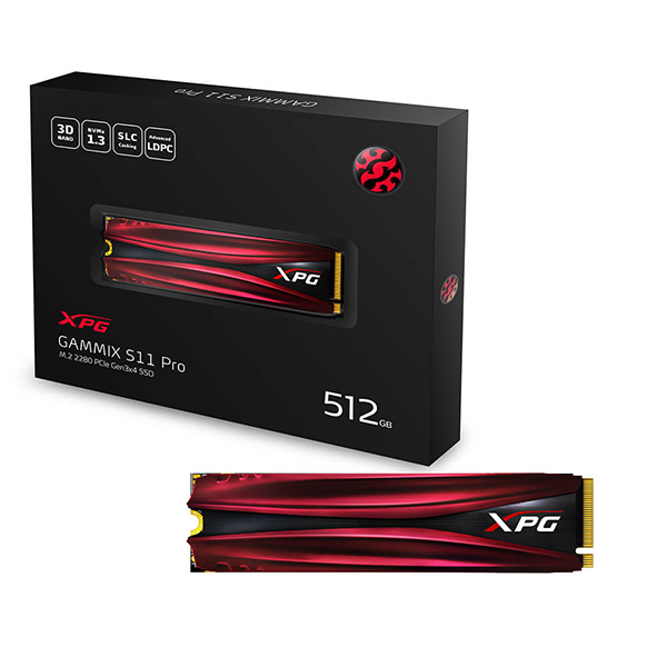 Unidad de estado Sólido ADATA M.2 XPG 512GB GAMMIX PRO NVMe AGAMMIXS11P-512GT-C