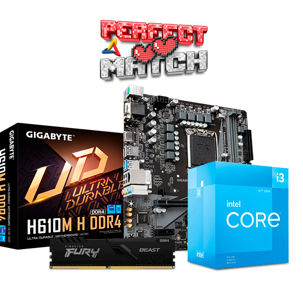 UPGRADE KIT - i3 12100, 8GB DDR4, H610M