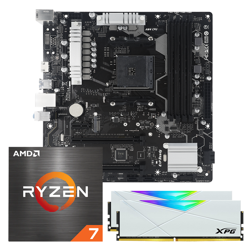 UPGRADE KIT - Ryzen 7 5800X + 16GB DDR4 RGB - B450MX