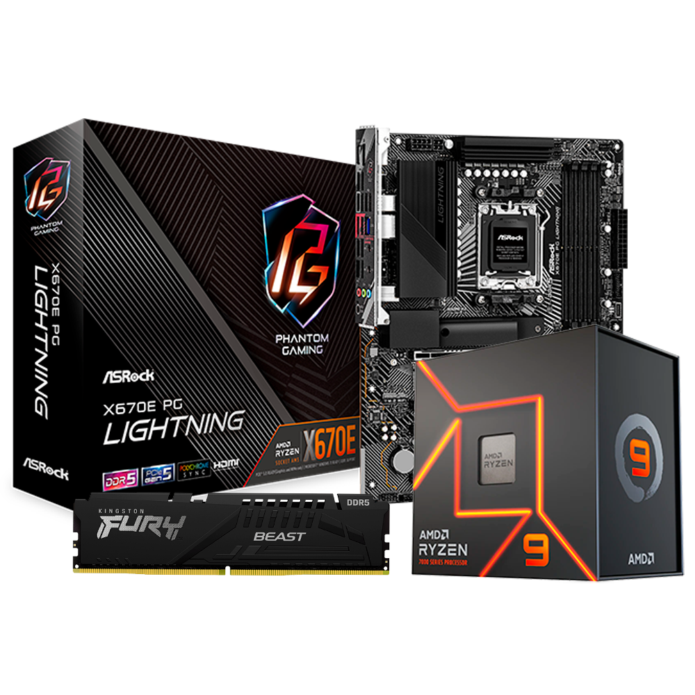 UPGRADE KIT - RYZEN 9 7900X, 16GB DDR5, X670E PG