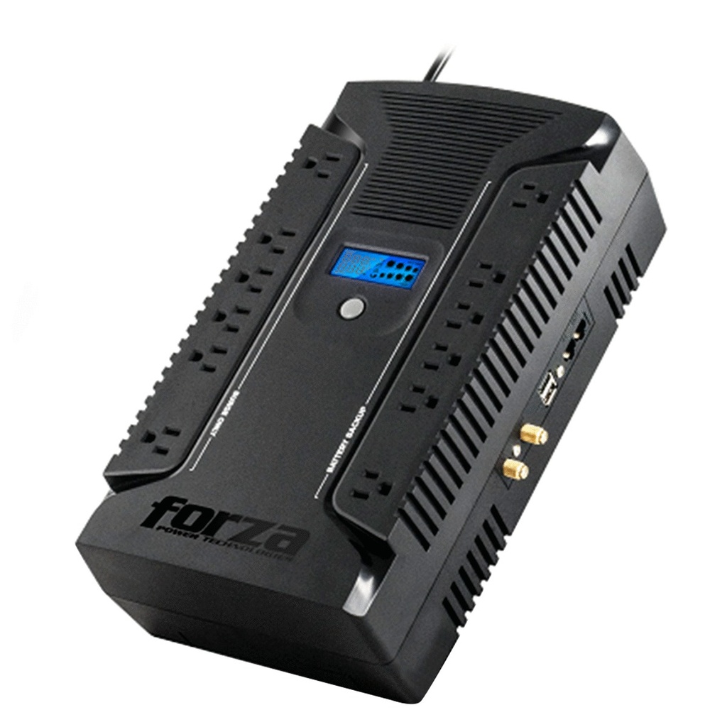 UPS Forza 1000VA/600W 12OUTS, 2 USB HT-1000LCD