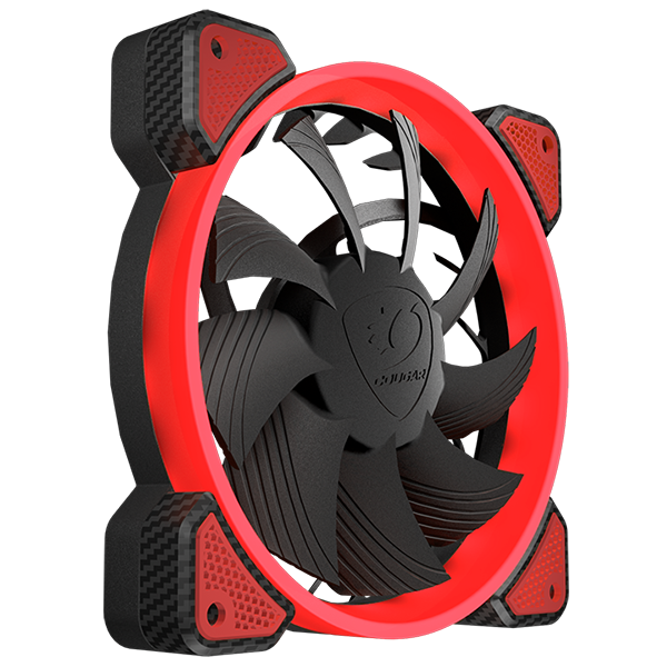 Ventilador Cougar VORTEX LED  FR 120 - Rojo