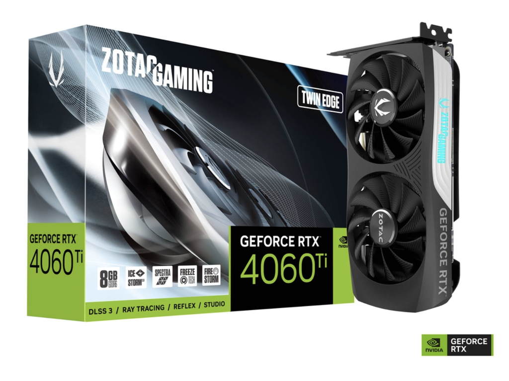 ZOTAC GAMING GeForce RTX 4060 Ti 8GB Twin Edge ZT-D40610E-10M