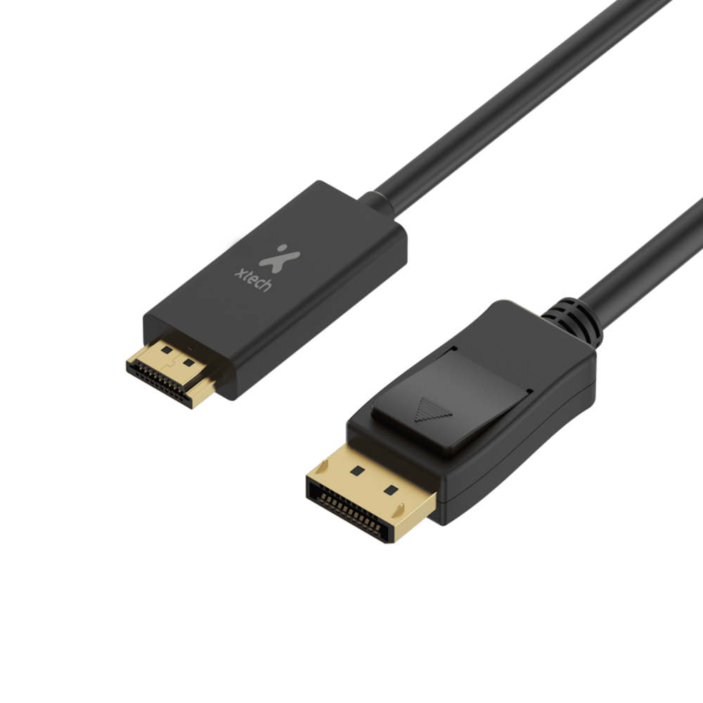 Cable Xtech Display Port a HDMI, Black, XTC-359 9FT