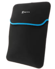 Funda para Laptop 14.1'' Klip Xtreme, Reversible, Tela Neopreno, Negro/Azul, KNS-214BL