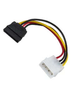 Adaptador de alimentación de Molex a SATA (4-pin to 15-pin), XTC-310
